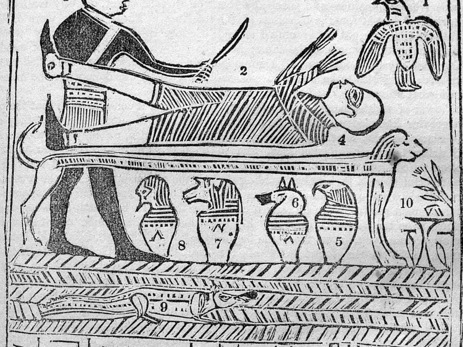 Public-domain Book of Abraham Facsimile 1 image.