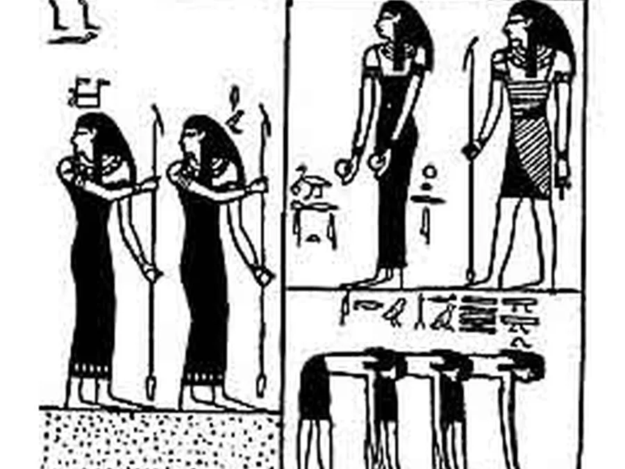 Book Am-Tuat source plate 05800 with Egyptian underworld imagery and hieroglyphic text.